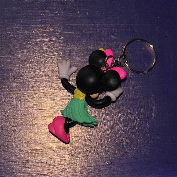 Disney Pink and Green Bag with Minnie Mouse Charm - Picture 3 of 3